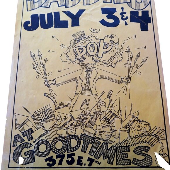 Early 1990s Cherry Poppin Daddies Eugene Oregon Show 11x17 Concert Poster - Picture 3 of 4